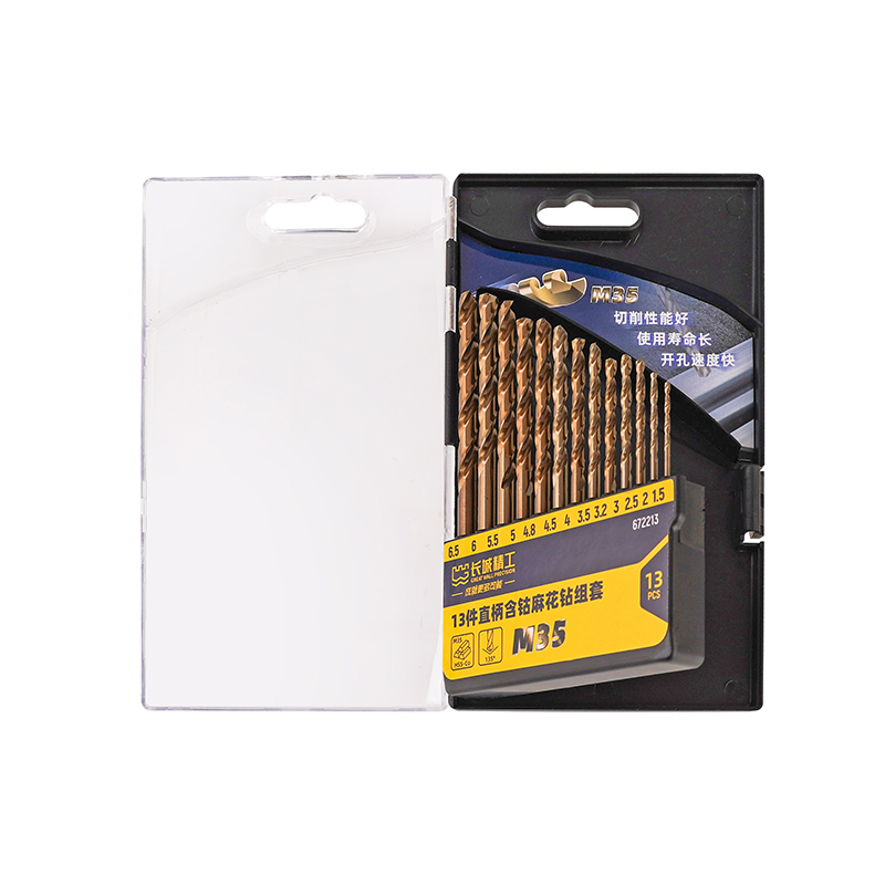 13件直柄含钴麻花钻组套