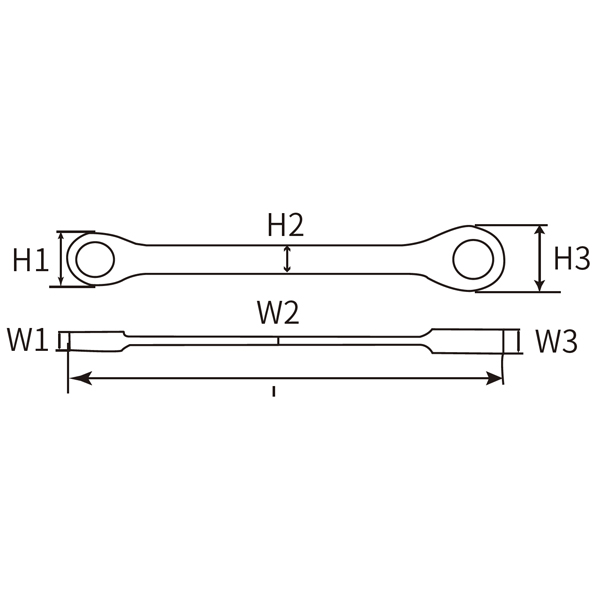 棘轮双梅花扳手