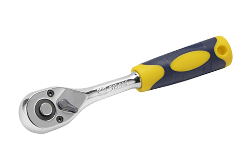 双色直柄快速脱落棘轮扳手