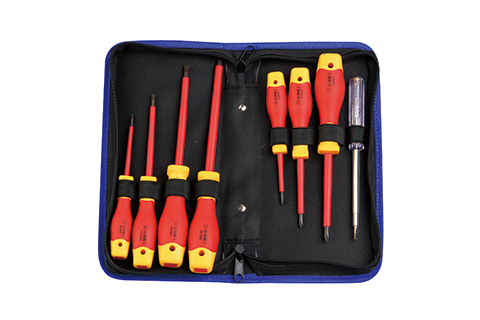8 件绝缘螺丝批组合工具（牛津包）