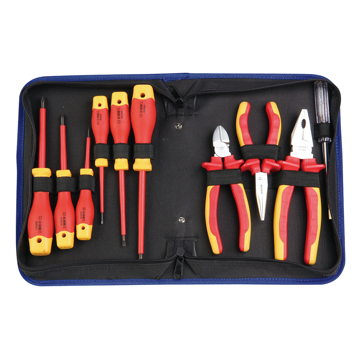 10 件绝缘电工组合工具（牛津包）