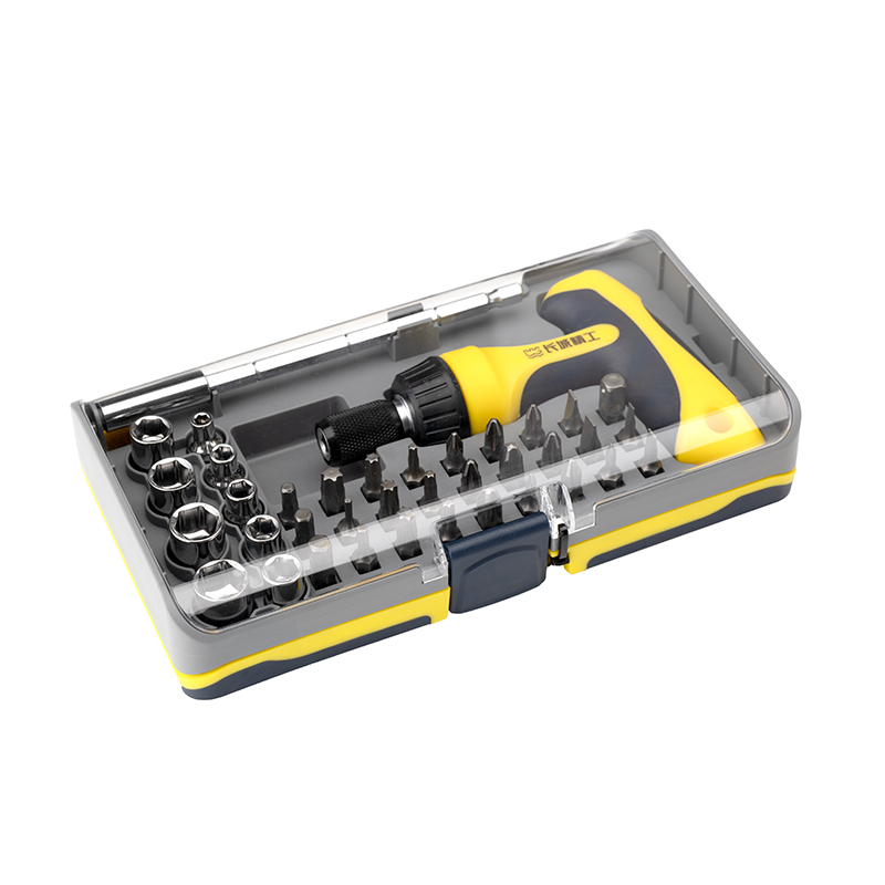 38 件T 型柄棘轮螺丝批组套