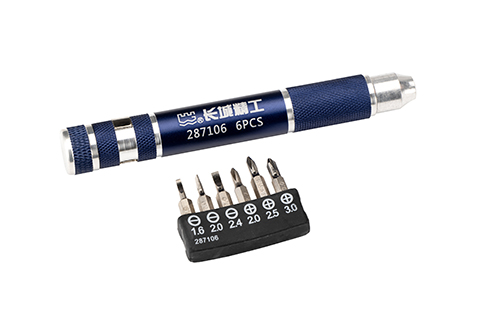 6 件一字、十字迷你螺丝批组套