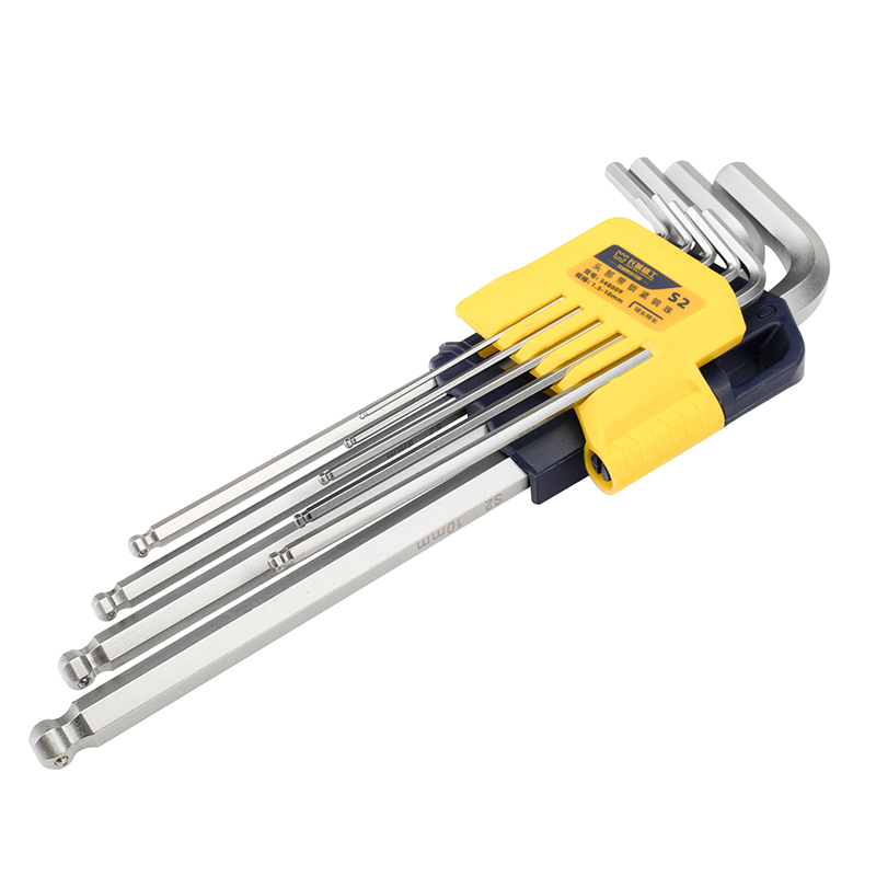 9pcs S2 锁紧式球头特长内六角组套