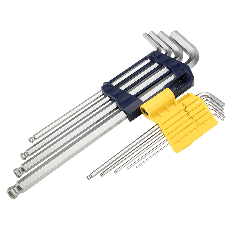 9pcs S2 锁紧式球头特长内六角组套