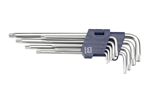 9pcs 亚光花型特长内六角扳手组套