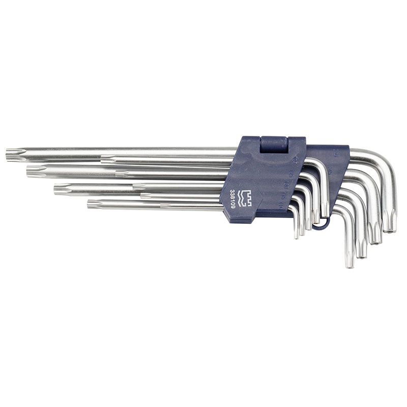 9pcs 亚光花型特长内六角扳手组套