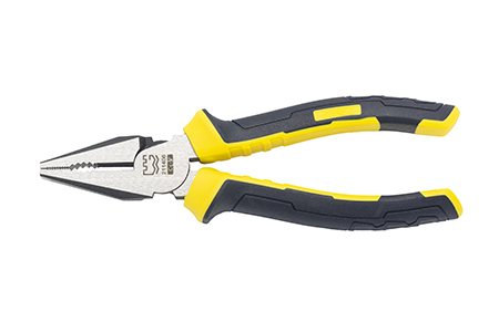 Great Wall Industrial-Grade German-Style Bi-Color Handle Combination Pliers，Labor-Saving