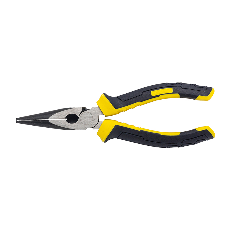 Great Wall Industrial-Grade German-Style Bi-Color Handle Long Nose Pliers，Labor-Saving