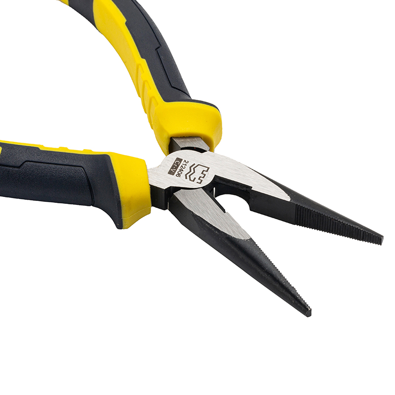 Great Wall Industrial-Grade German-Style Bi-Color Handle Long Nose Pliers，Labor-Saving