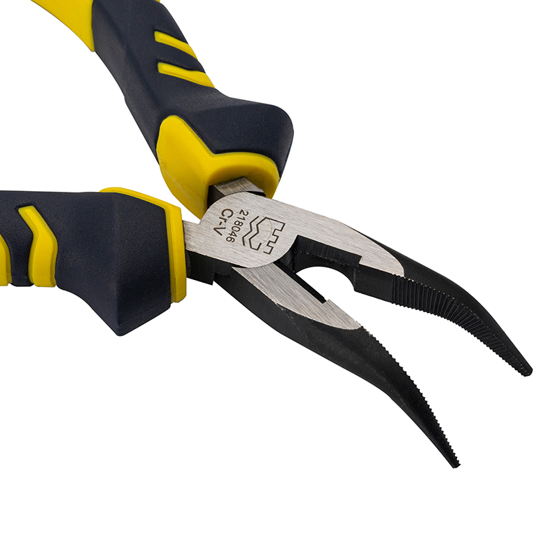 Great Wall Professional Cr-V European-Style Polished Long Bent Nose Pliers