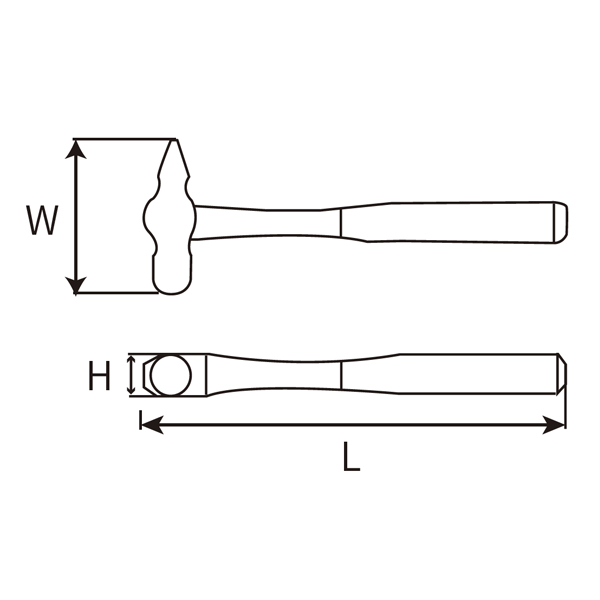 Great Wall Fiber Handle Flat Tail Hammer